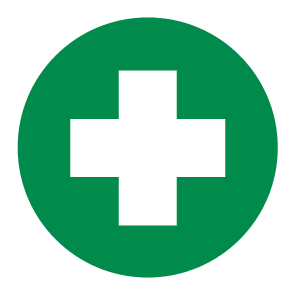helmsticker ehbo pictogram